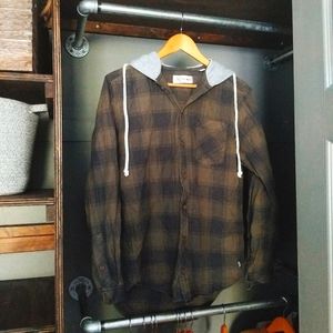 DepartWest Flannel Hoodie Jacket